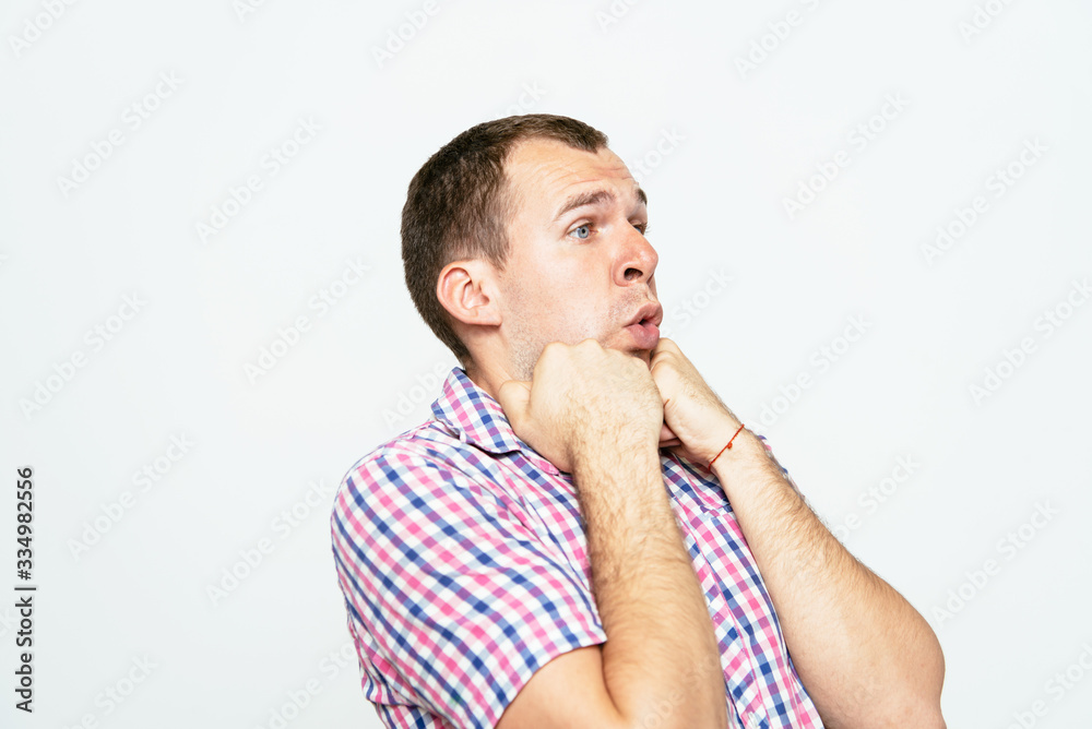 Man is surprised Man is surprised