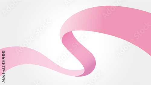 vector illustration of the ribbon that dances in S (Pink)