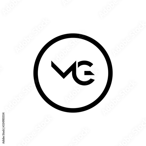 Initial MG letter Logo vector Template. Abstract Letter MG logo Design. Minimalist Linked Letter Trendy Business Logo Design Vector Template.
