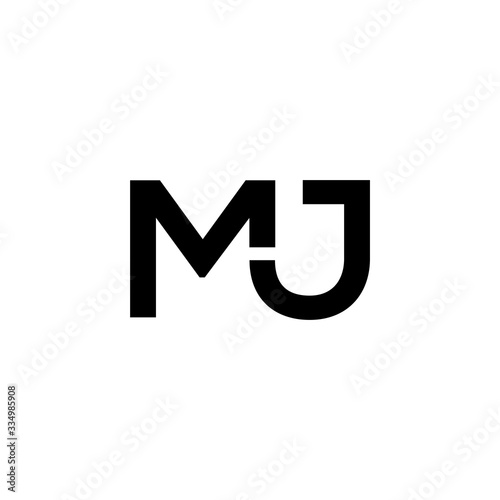 Initial MJ letter Logo vector Template. Abstract Letter MJ logo Design. Minimalist Linked Letter Trendy Business Logo Design Vector Template.