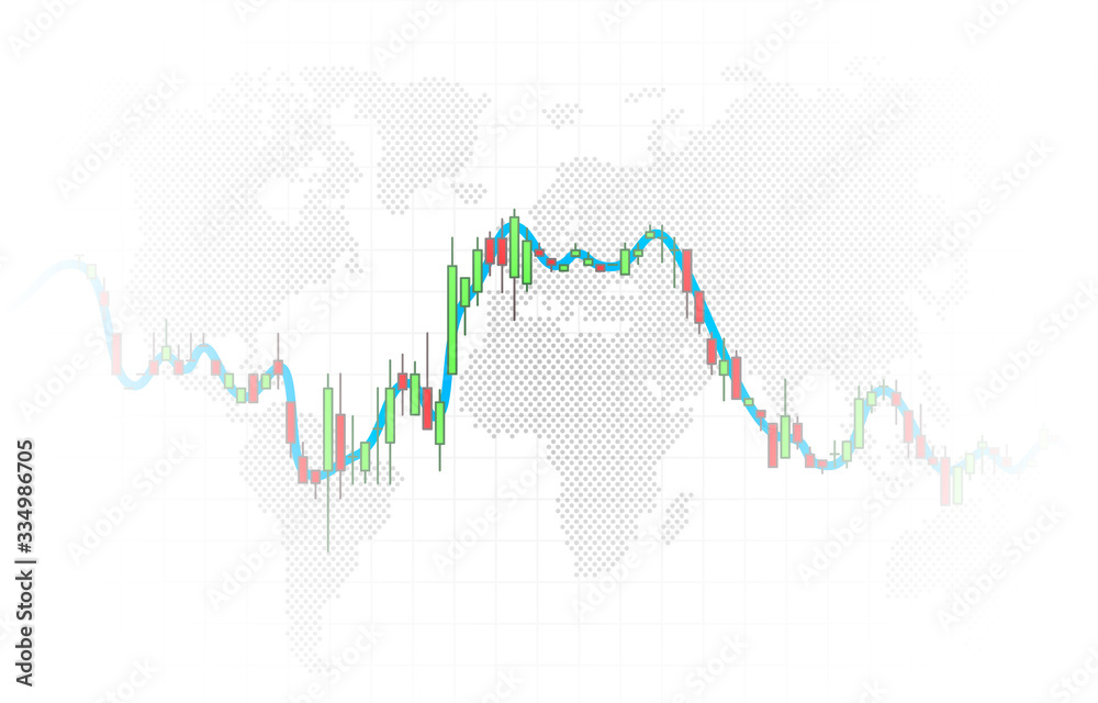Finance trader graph information, buy and sale broker.