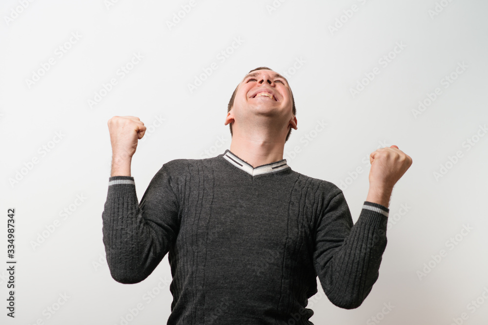 Fototapeta premium Joyful, a very happy man
