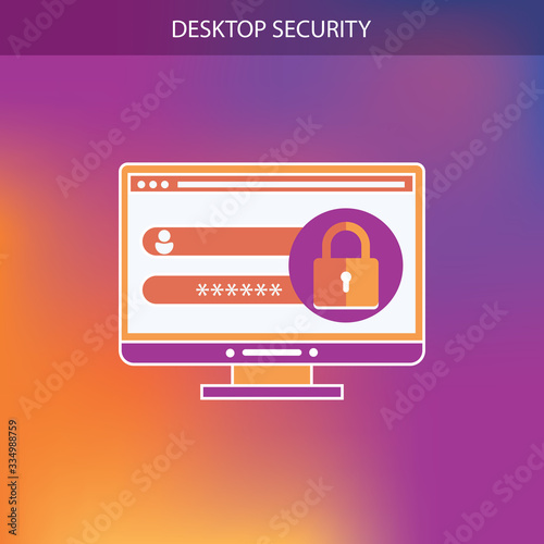 Desktop computer with unlocked password