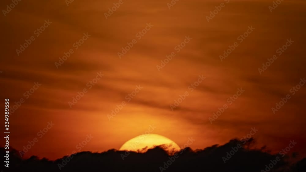 Time lapse Video of sunrise from cloud