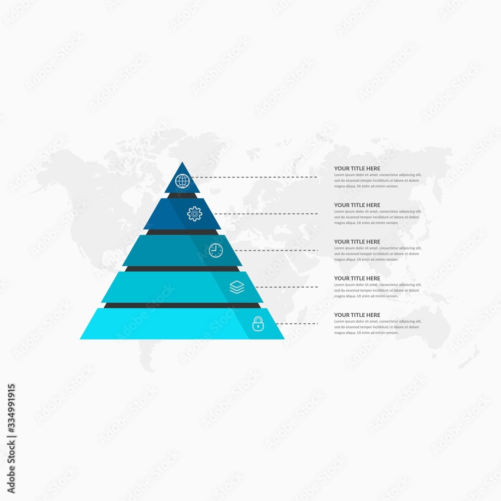 Fototapeta premium Creative Triangle Infographic Element