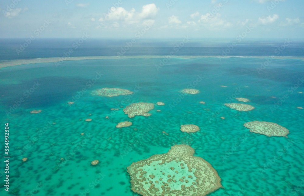 Fototapeta premium Great Barrier Reef aus der Luft