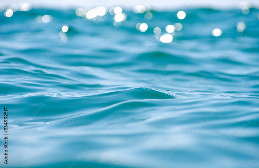 Lights on sea background. Waves. Lights on sea background. Waves.