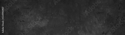 Black anthracite stone concrete texture background panorama banner long
