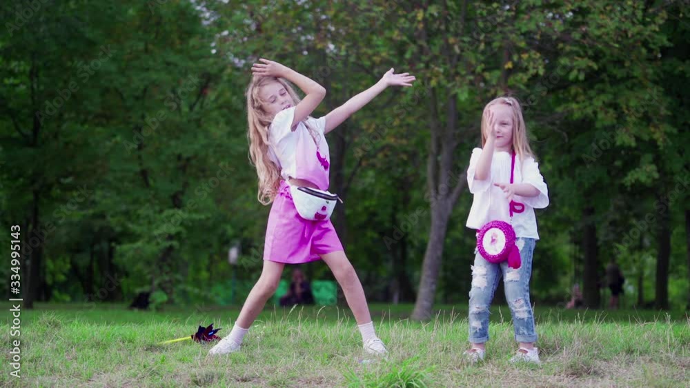 Happy group of kids playing Happy group of kids playing