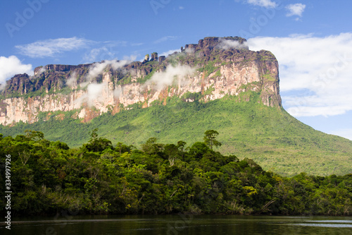 Auyan Tepui - table mountain in National Park Canaima, Venezuela photo