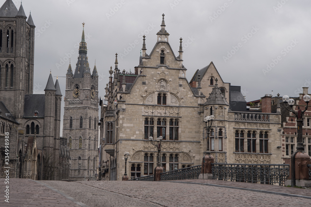 Ghent city in east Flanders of Belgium