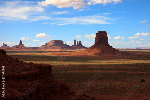 Utah Arizona   USA - August 10  2015  The Monument Valley Navajo Tribal Reservation landscape  Utah Arizona  USA