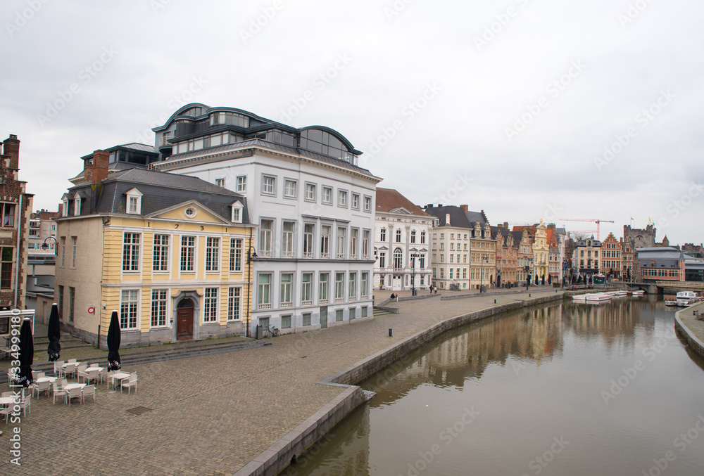 Ghent city in east Flanders of Belgium