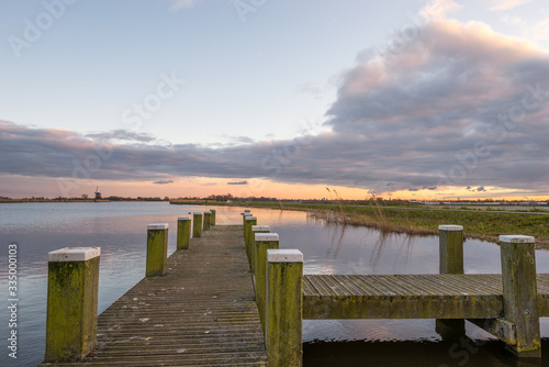 Scenic view of a pier at lake 