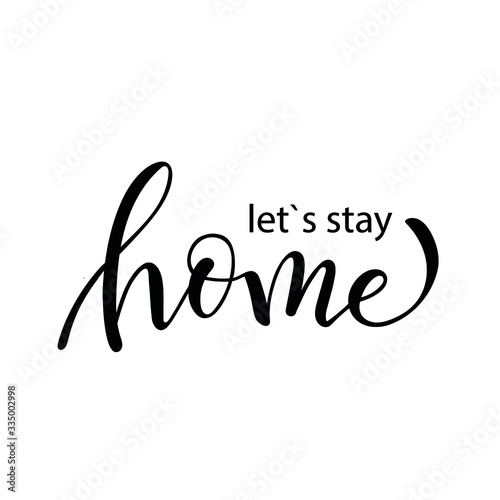 Stay at home. The fight against the coronavirus. A call for self-isolation. Vector image.