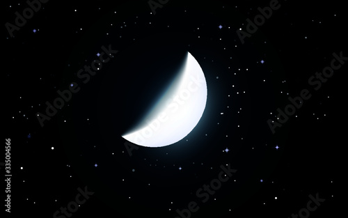 moon and stars