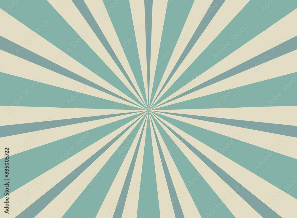 Sunlight wide retro faded background. Pale blue and beige color burst background. Sunlight wide retro faded background. Pale blue and beige color burst background.