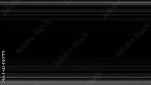 Black and white Horizontal Anime Speed Lines. Anime motion background.