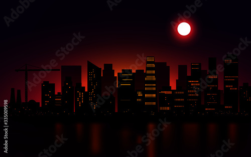 night city skyline