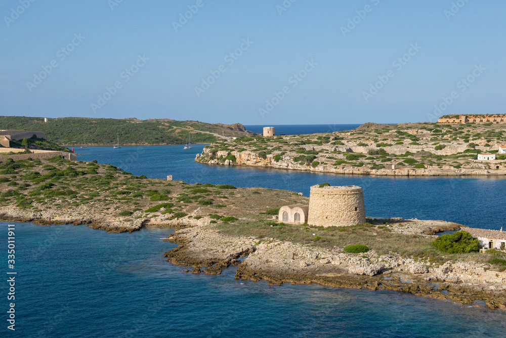Mahon / Spain 28.09.2015.Panoramic View of the Mola Fortress, Mahon Mahon / Spain 28.09.2015.Panoramic View of the Mola Fortress, Mahon