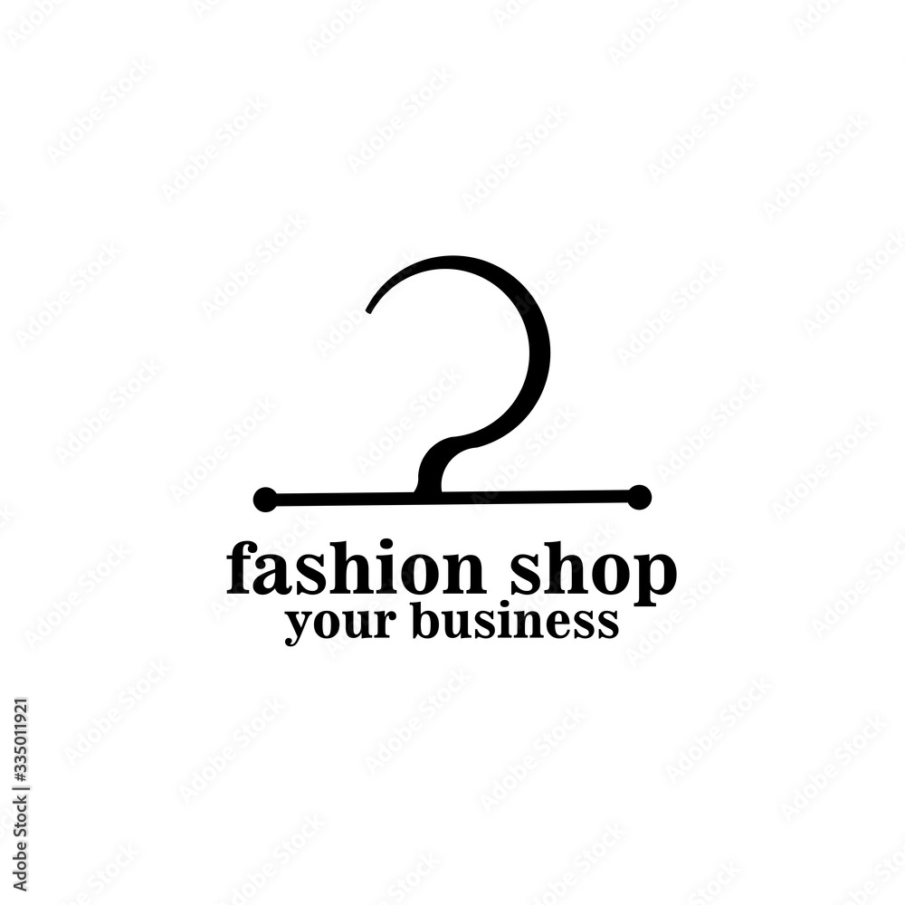 Creative fashion logo design. Vector hanger symbol. Creative fashion logo design. Vector hanger symbol.