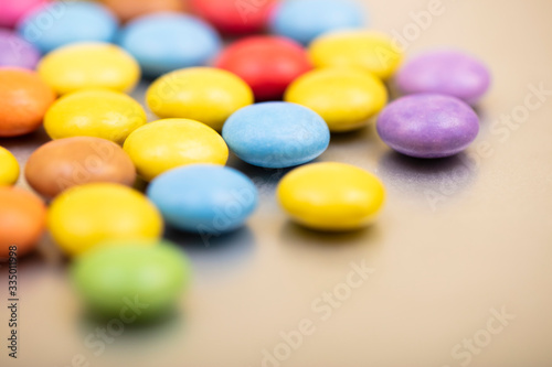 colorful bonbon on the table