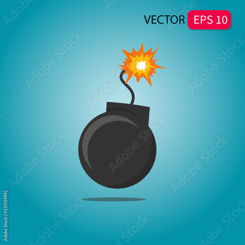 vector graphic bomb illustration for games, designs etc.

