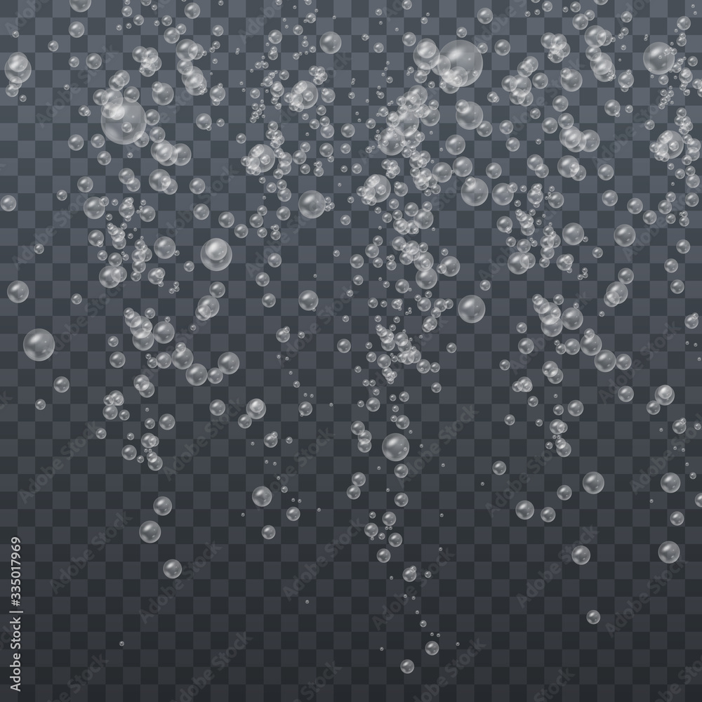 Transparent soap bubbles. Transparent soap bubbles.