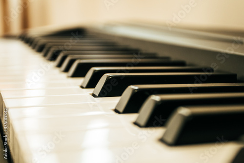 Electronic piano keyboard – stock image 