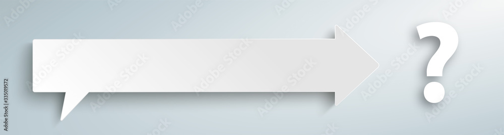 Speech Bubble Arrow Question Header Speech Bubble Arrow Question Header