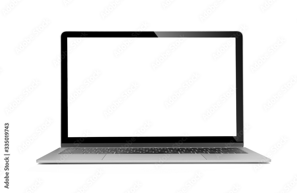 Isolated laptop with empty space on white background Isolated laptop with empty space on white background