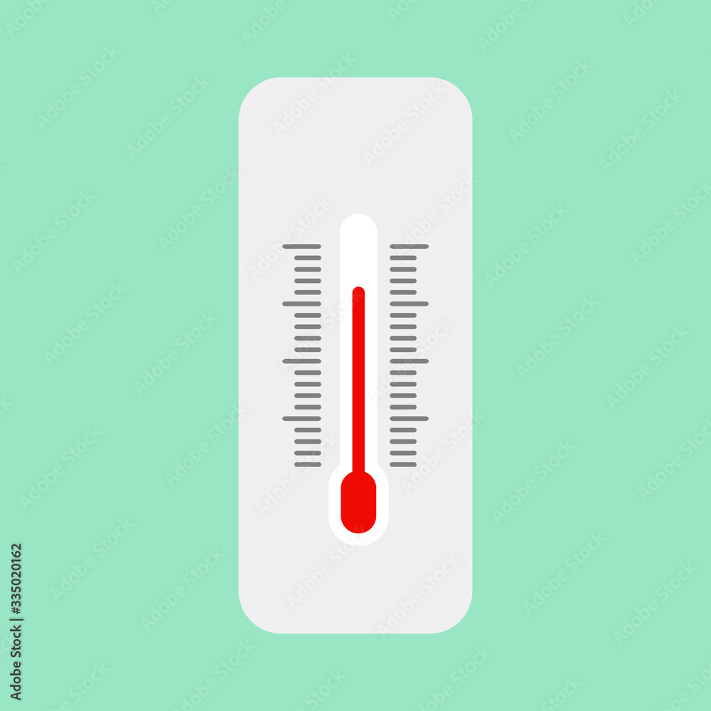 Thermometer icon flat design style. Simple icon. Modern flat icon in stylish colors. Web site page and mobile app design element. Thermometer icon flat design style. Simple icon. Modern flat icon in stylish colors. Web site page and mobile app design element.
