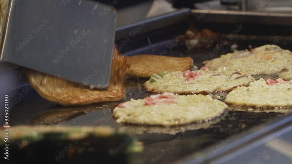 Korean traditional pancake, (with mix vegetable) Korean traditional pancake, (with mix vegetable)
