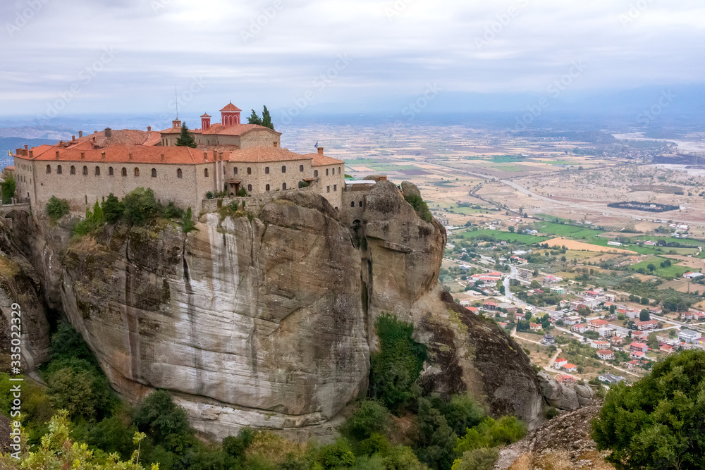 Monastery on a High Cliff Above the Town