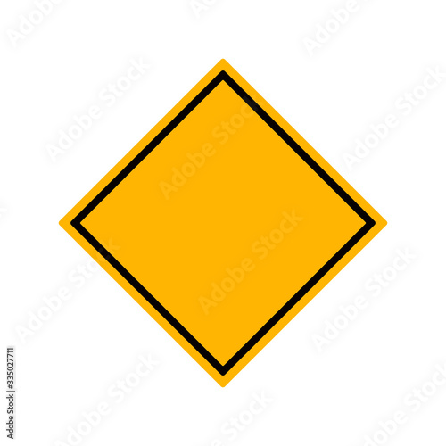 Original Color Road Sign Yellow Square Blank , Isolated on Transparent Background,Vector Illustration. Free Download Original Color Road Sign Yellow Square Blank , Isolated on Transparent Background,Vector Illustration. - GFXLoad