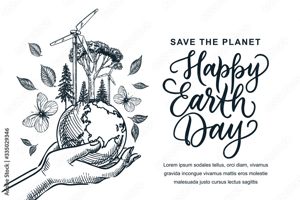 How to draw Earth Day-suu.vn