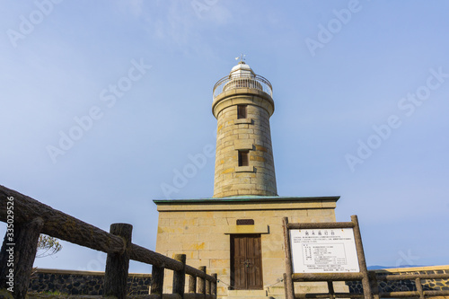 灯台と青空 (日本 - 香川 - 男木島)