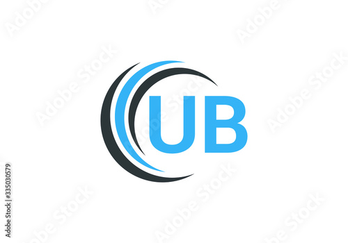 U B Initial Letter Logo design vector template, Graphic Alphabet Symbol for Corporate Business Identity
