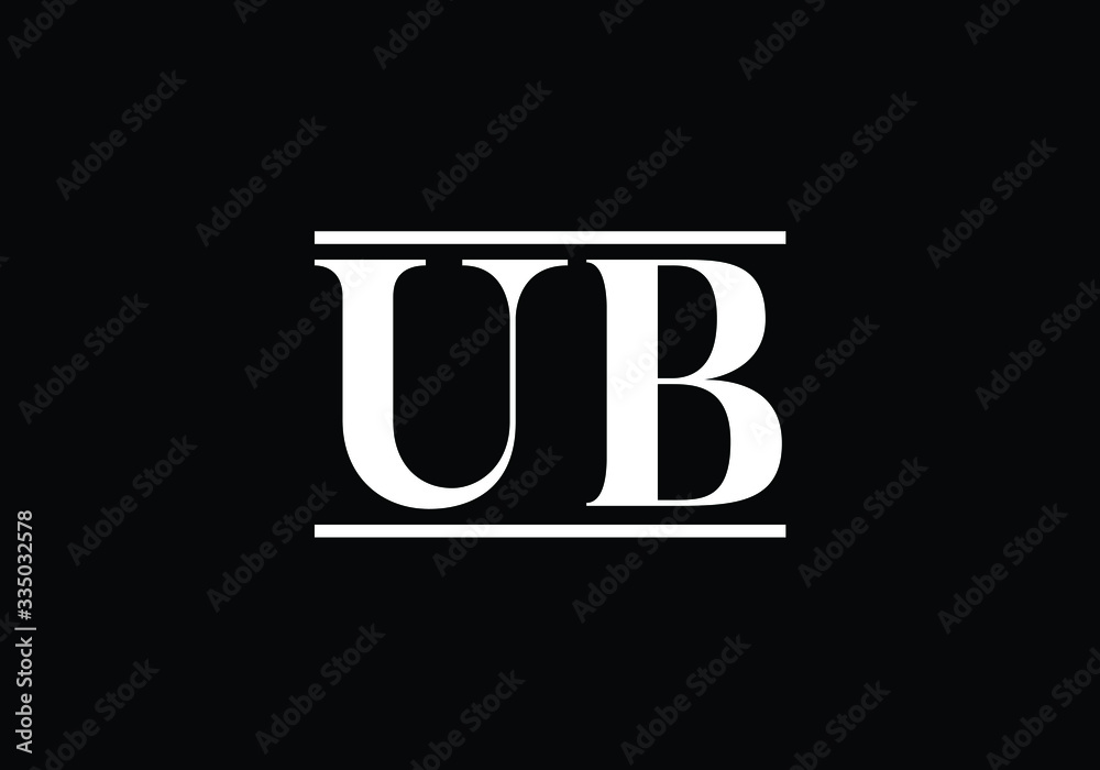 U B Initial Letter Logo design vector template, Graphic Alphabet Symbol for Corporate Business Identity U B Initial Letter Logo design vector template, Graphic Alphabet Symbol for Corporate Business Identity