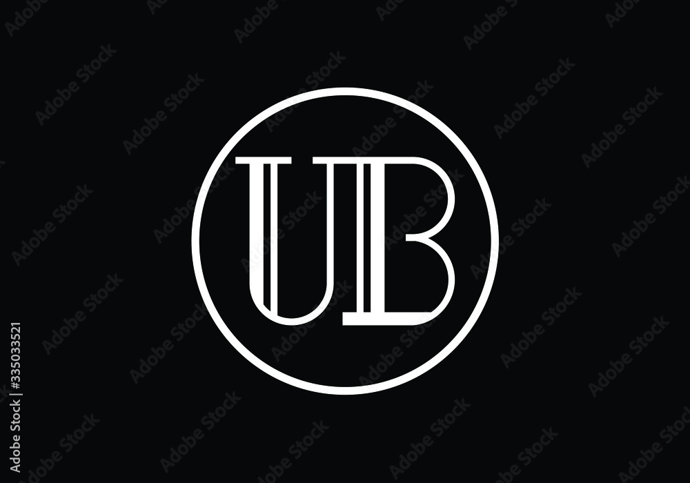 U B Initial Letter Logo design vector template, Graphic Alphabet Symbol for Corporate Business Identity U B Initial Letter Logo design vector template, Graphic Alphabet Symbol for Corporate Business Identity