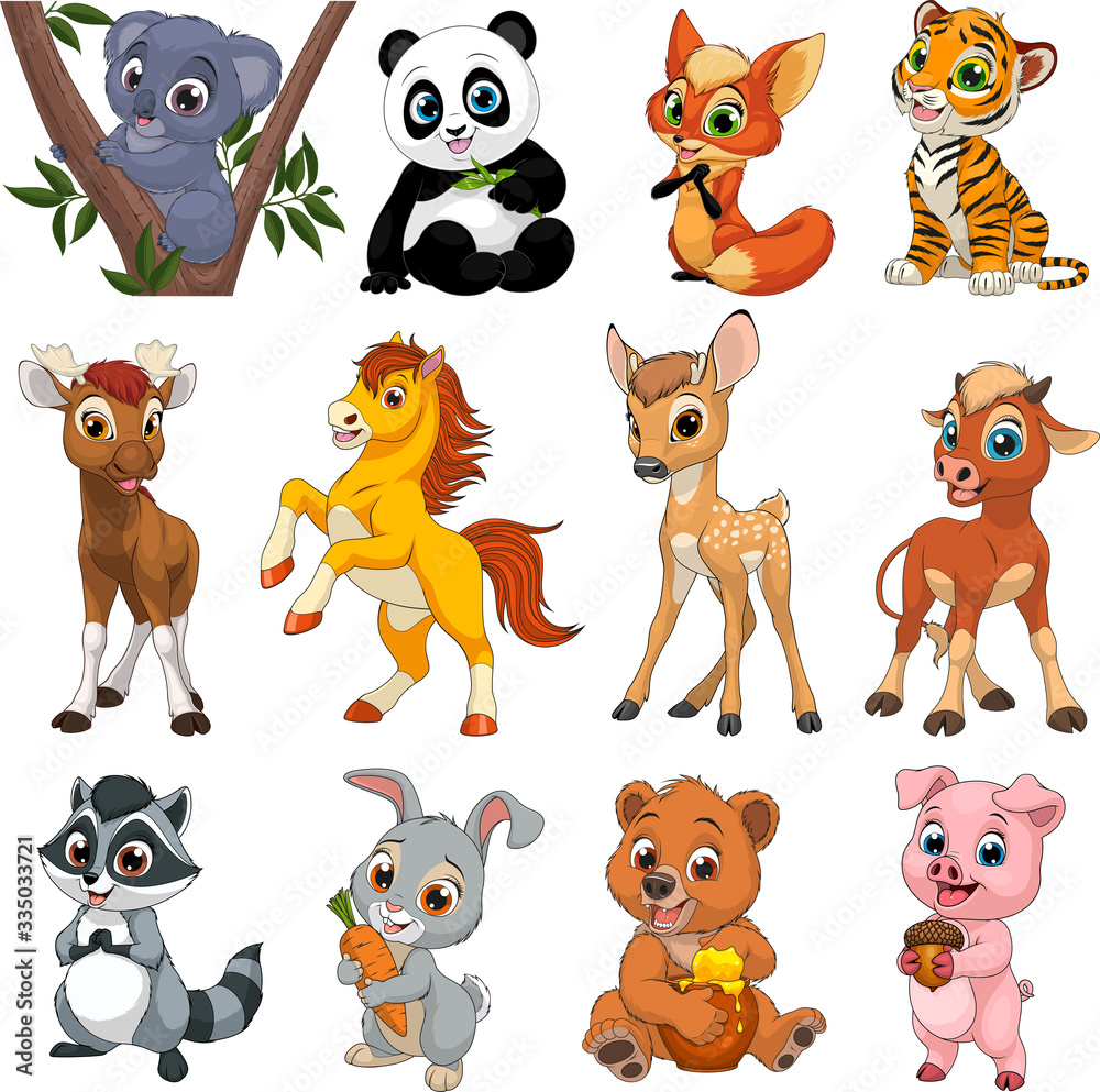 Funny animals set Funny animals set