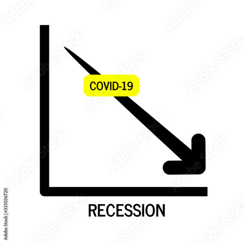 Economy and disease as an economic pandemic fear and coronavirus fears or virus Outbreak and Stock market selling as a sick financial health business recession conceptnomy, disease as an economic