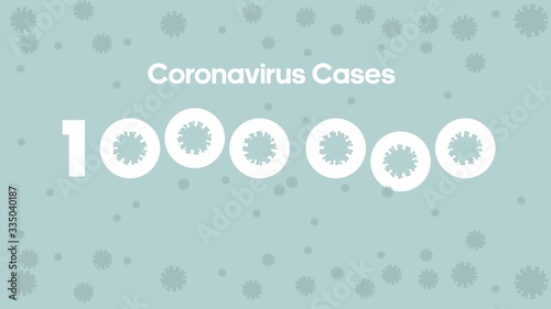 The coronavirus case has reached the millionth mark. Record number of infected people.