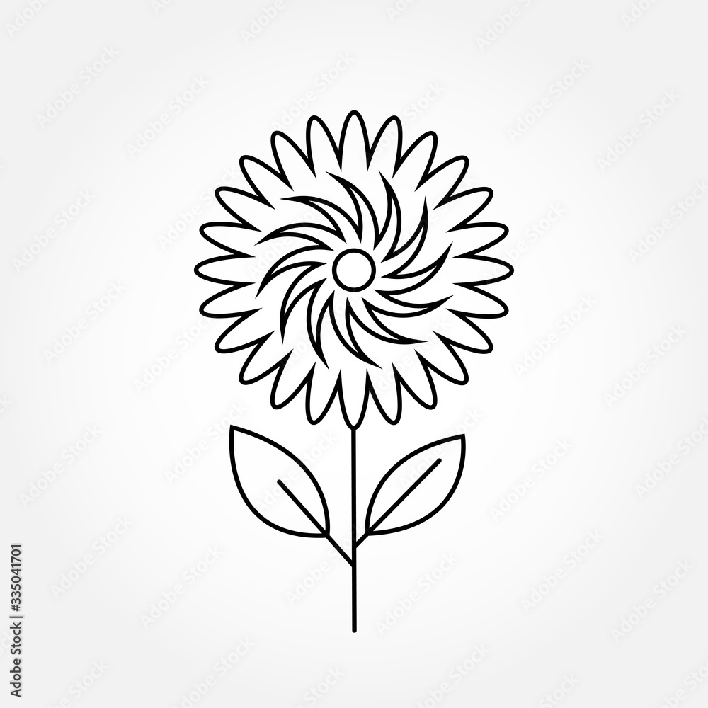 thin line icons for flower,vector illustrations thin line icons for flower,vector illustrations