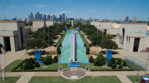 Dallas Fair Park and skyline photo