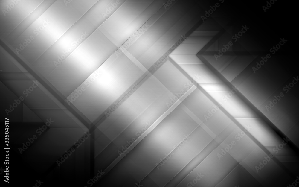 Abstract metal dark background, illustration with metal brushed texture