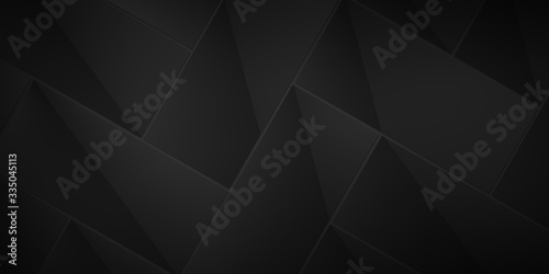 Abstract dark 3d background, illustration with elements like boxes