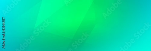 Green and light blue background for wide banner