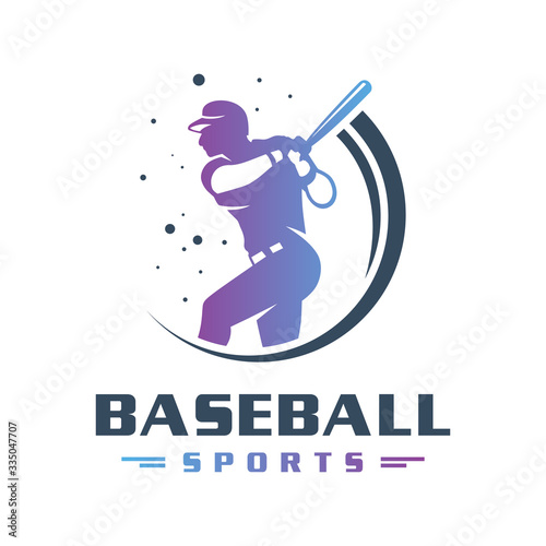 Sports baseball logo design