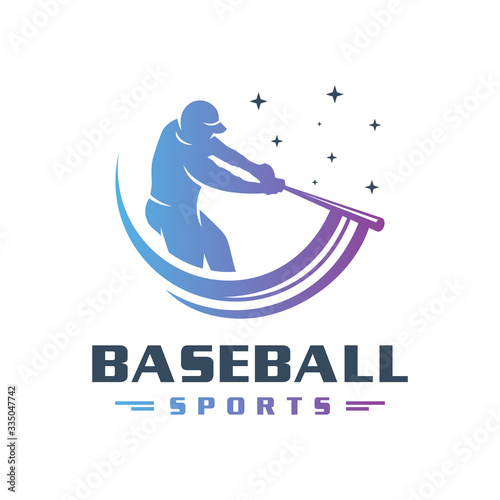 Sports baseball logo design